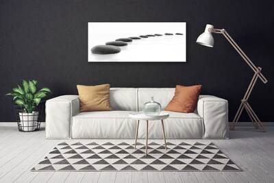 Canvas Wall art Stones art grey