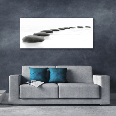 Canvas Wall art Stones art grey