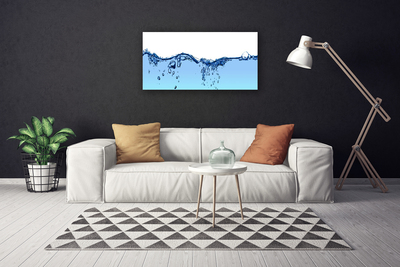 Canvas Wall art Water art blue