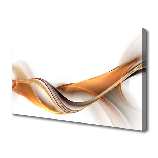 Canvas Wall art Abstract art yellow grey white