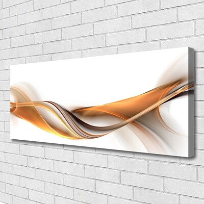 Canvas Wall art Abstract art yellow grey white