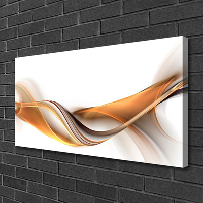 Canvas Wall art Abstract art yellow grey white