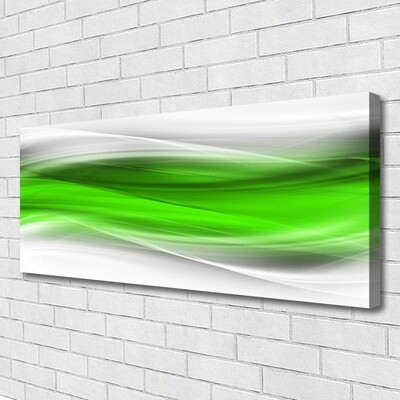 Canvas Wall art Abstract art green grey white