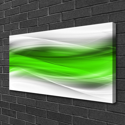 Canvas Wall art Abstract art green grey white