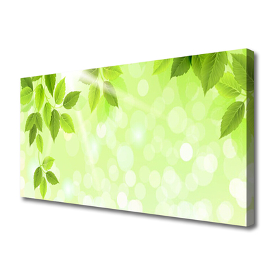 Canvas Wall art Leaves floral green