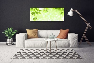 Canvas Wall art Leaves floral green