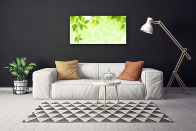 Canvas Wall art Leaves floral green