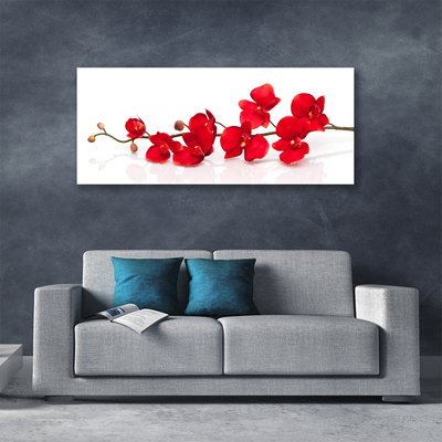 Canvas Wall art Flowers floral red