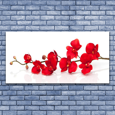 Canvas Wall art Flowers floral red