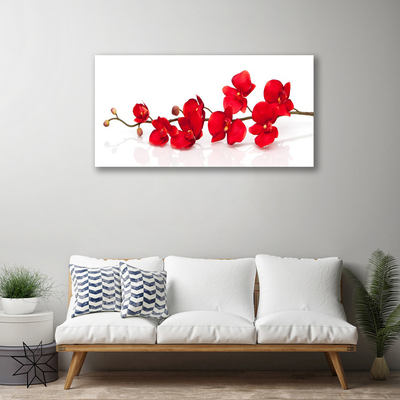 Canvas Wall art Flowers floral red