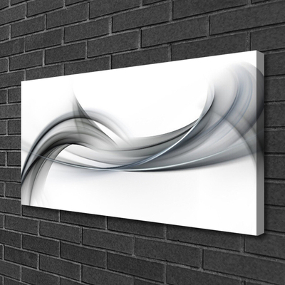 Canvas Wall art Abstract art grey white
