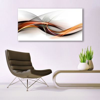 Canvas Wall art Abstract art yellow brown grey white
