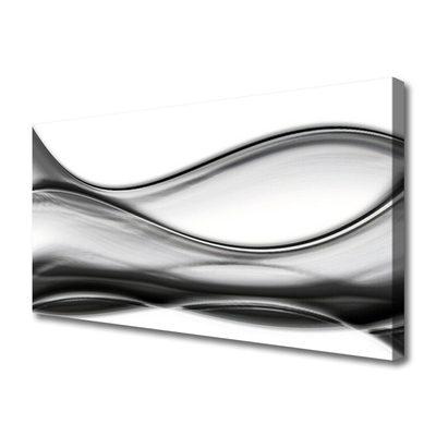 Canvas Wall art Abstraction art grey white