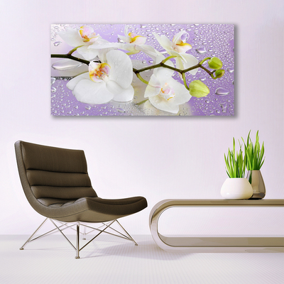 Canvas Wall art Flowers floral white