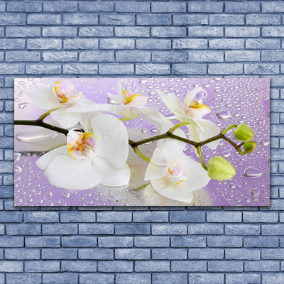 Canvas Wall art Flowers floral white