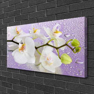 Canvas Wall art Flowers floral white