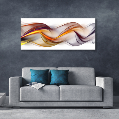 Canvas Wall art Abstract art yellow green red grey white