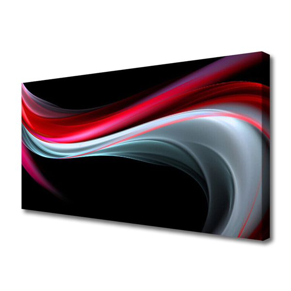 Canvas Wall art Abstraction art red grey black