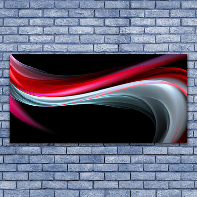 Canvas Wall art Abstraction art red grey black