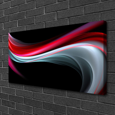 Canvas Wall art Abstraction art red grey black