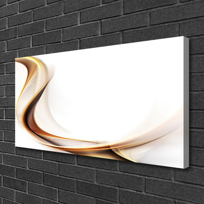 Canvas Wall art Abstract art yellow brown white