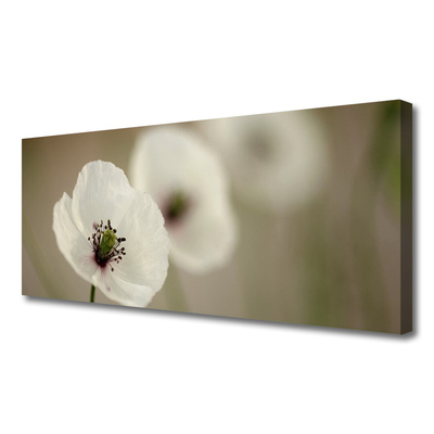 Canvas Wall art Flower floral white