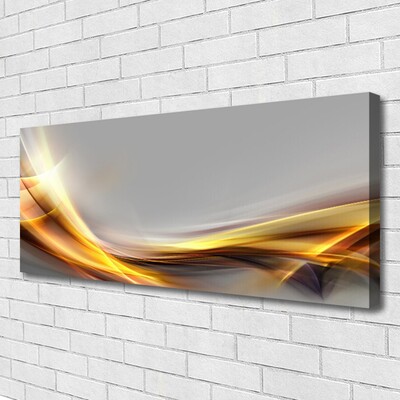 Canvas Wall art Abstract art yellow grey