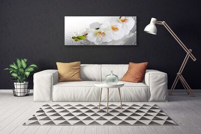 Canvas Wall art Flowers floral white