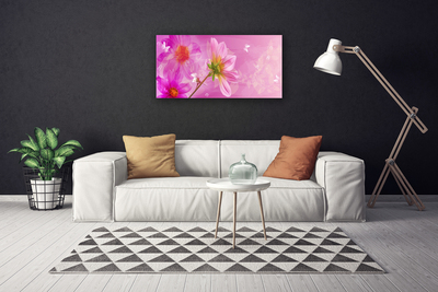 Canvas Wall art Flowers floral pink