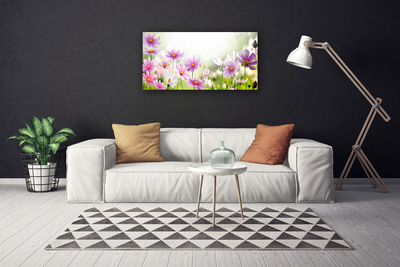 Canvas Wall art Flowers floral pink