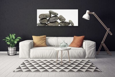 Canvas Wall art Stones art grey