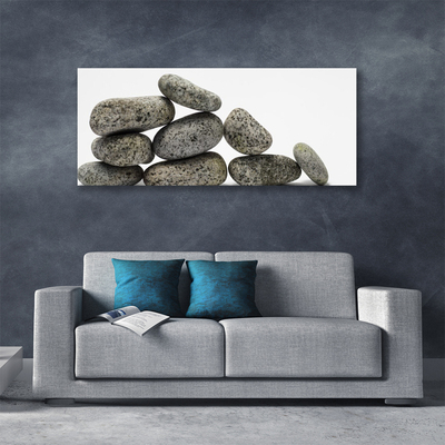 Canvas Wall art Stones art grey