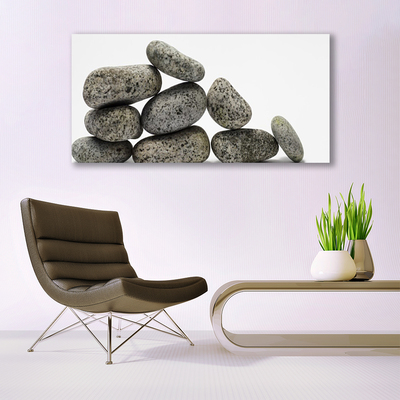 Canvas Wall art Stones art grey