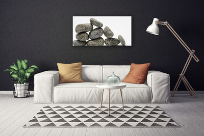 Canvas Wall art Stones art grey