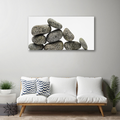 Canvas Wall art Stones art grey