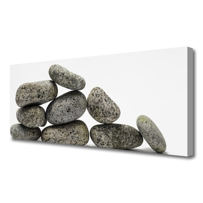 Canvas Wall art Stones art grey