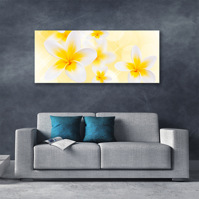 Canvas Wall art Flowers floral white green