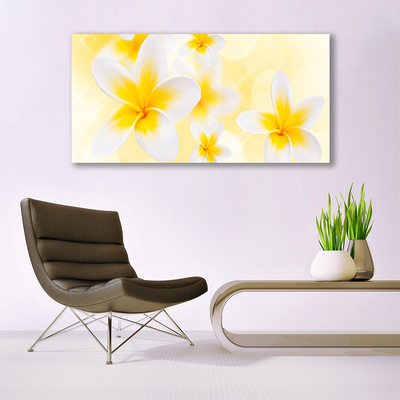 Canvas Wall art Flowers floral white green