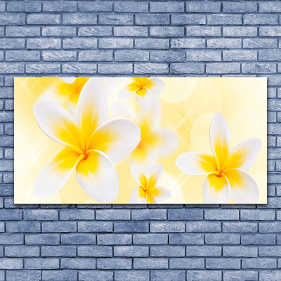 Canvas Wall art Flowers floral white green