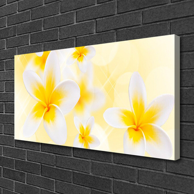 Canvas Wall art Flowers floral white green