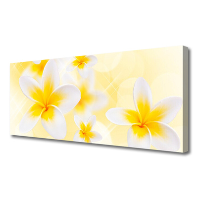 Canvas Wall art Flowers floral white green