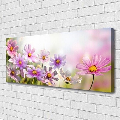 Canvas Wall art Flowers floral pink green