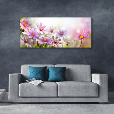 Canvas Wall art Flowers floral pink green