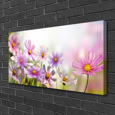 Canvas Wall art Flowers floral pink green