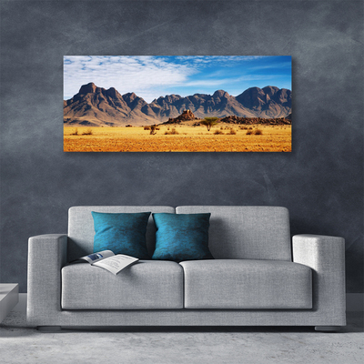 Canvas Wall art Desert landscape yellow brown