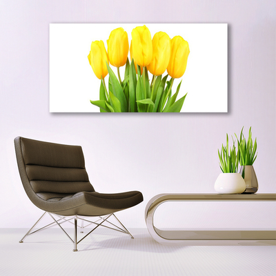 Canvas Wall art Tulips floral yellow