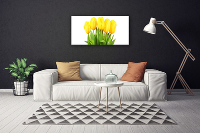 Canvas Wall art Tulips floral yellow