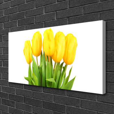 Canvas Wall art Tulips floral yellow