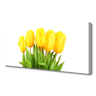 Canvas Wall art Tulips floral yellow