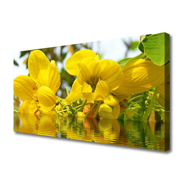 Canvas Wall art Flowers floral yellow